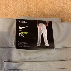 Nike Vapor Pro Light Gray Baseball Pants